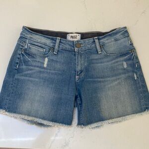 Paige sz 27 Jimmy Jimmy short light wash jean shorts
